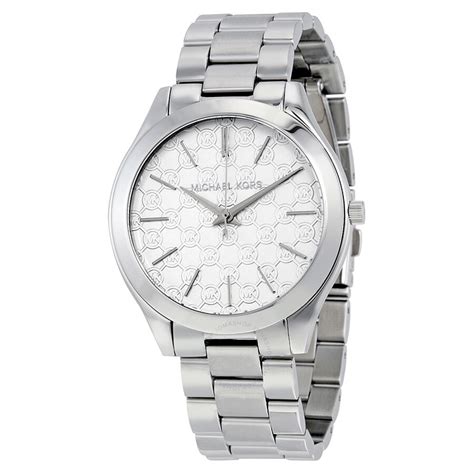 michael kors silver runway watch